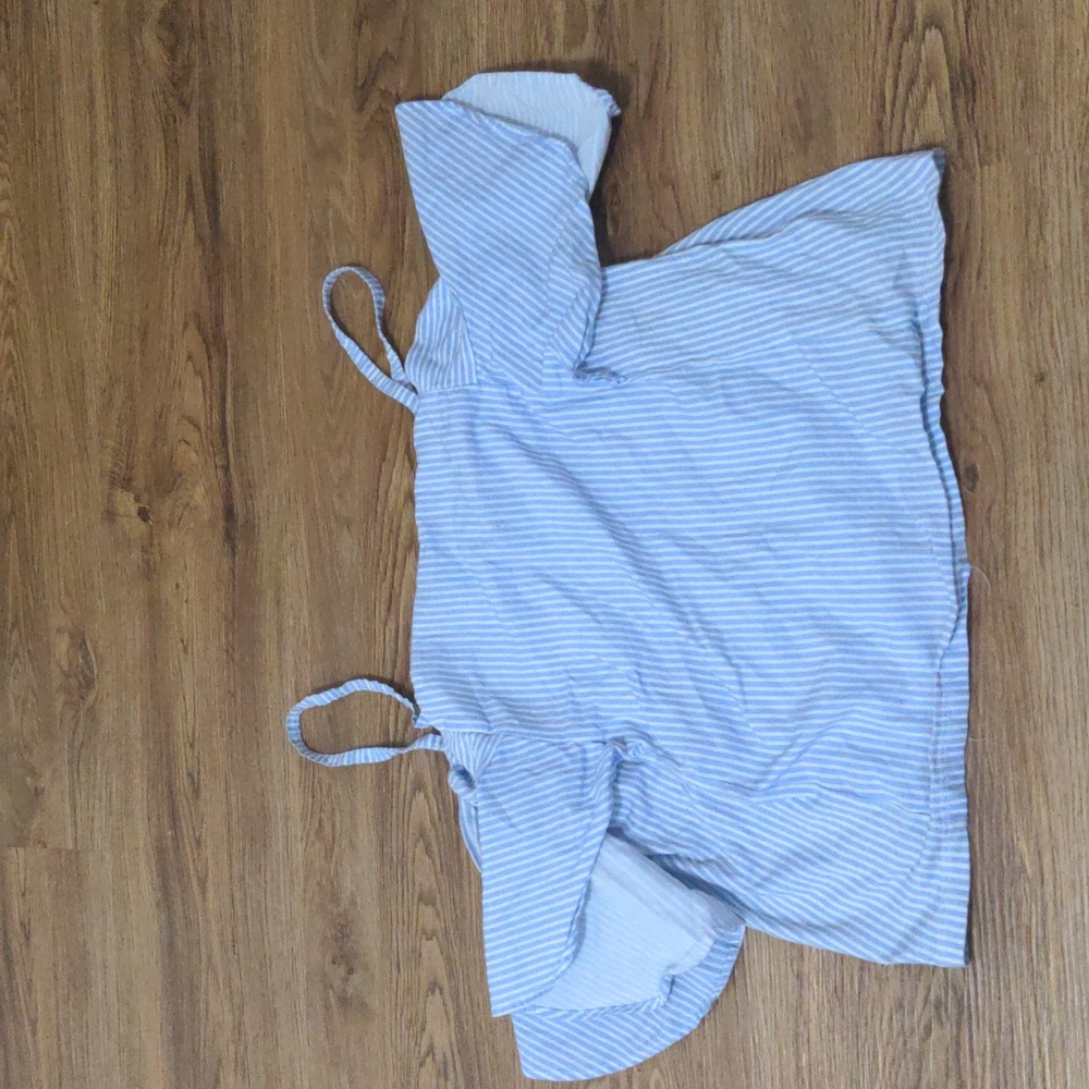 Zara - Size Small - Blue and White Stripe Top